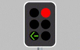 - You may turn left only if a green arrow is shown. TL005 Traffic Lights / Lanes Are you permitted to make a U-Turn at traffic lights?