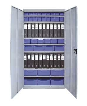 These doors are powder coated in the same color as per the shelves and roll posts to make it uniform in appearance. Lockable doors secure and protect the stored contents from dust, damage and theft.