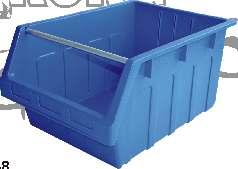 Bin can be stacked so you can effectively use maximum storage as compared to a single crate on a shelf and you don't need to