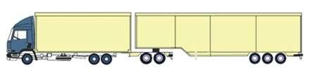 length 25,25 m Type 5: Tractor Trailer Combination, max.
