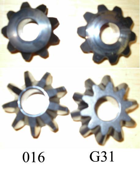 Spider Gears Output Flanges Although The G31 and 016/083 transaxles