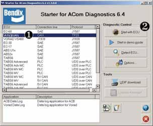 ..... 24 4.1 BENDIX ACOM DIAGNOSTICS SOFTWARE ACom Diagnostics is a PC-based software program available as a free download from the Bendix web site (www. bendix.