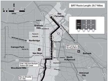 Concept 1: Sepulveda/Van Nuys BRT Sylmar to LAX- 30 miles with