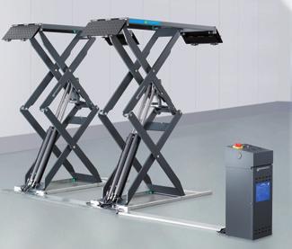 AC Service Units Lifts Headlight Testing DAS-Tools Networking Lifts VLS 3132 H Double scissor lift: Extra-high also suitable for