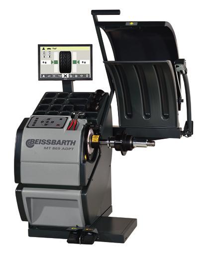 Wheel Alignment Brake Testers Vehicle Testing Tyre Changers Wheel Balancers MT 849 and MT 869 wheel balancers Automatic contactless width measurement QSP to select the top 3 balancing programs by