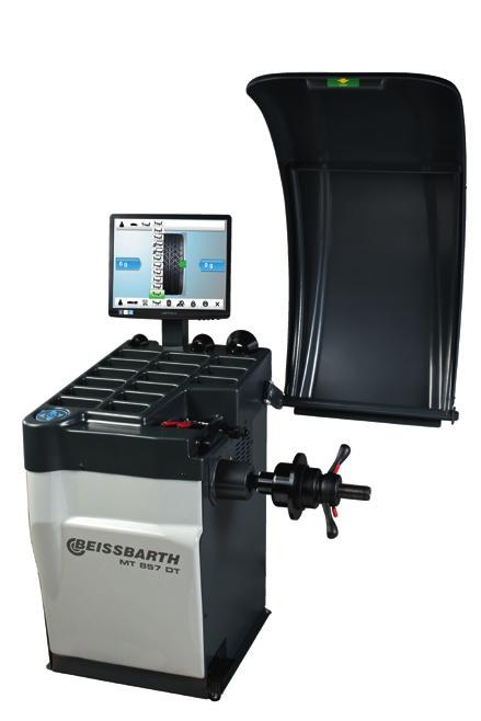 AC Service Units Lifts Headlight Testing DAS-Tools Networking Wheel Balancers MT 857, MT 837 and MT 826 wheel balancers Self-diagnostic and self-calibration function Balancing program with automatic