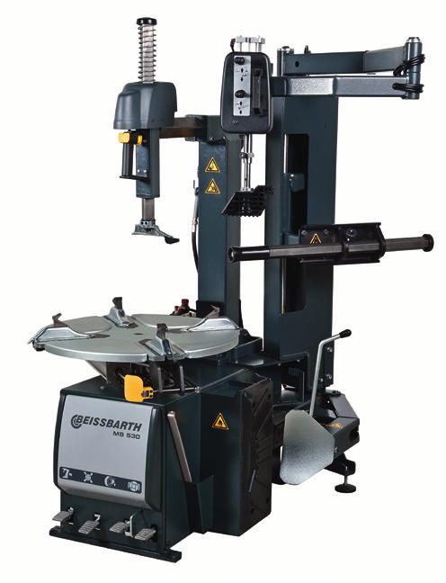 Wheel Alignment Brake Testers Vehicle Testing Tyre Changers Wheel Balancers MS 530 and MS 500 tyre changers User-friendly Control switches accessible from any working area Pneumatic locking of the