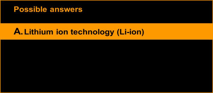Answer: Lithium ion 120 megawatt