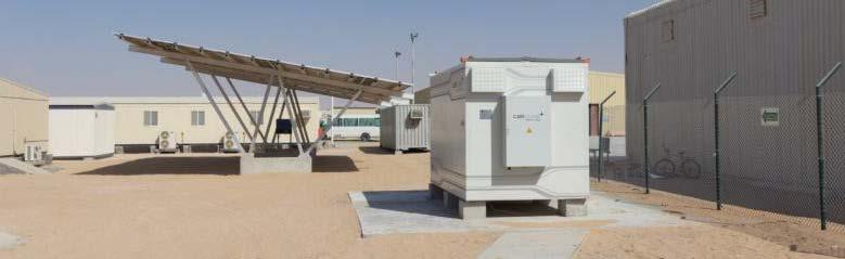 Island System Microgrid: (UAE) 100% DIESEL substitution, microgrid for office-building and