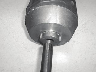 Secure the hub onto motor shaft by threading in the provided Allen-head screw (Fig 3). Fig 3 4.