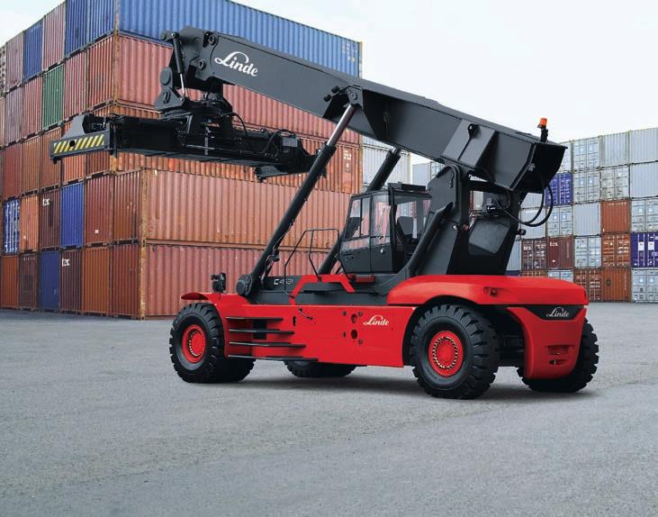 Laden Container Handler Reachstacker Capacity 000 to 000 kg C TL C CH SERIES 7 Safety On-board microprocessors constantly measure load weight, boom angle and extension;