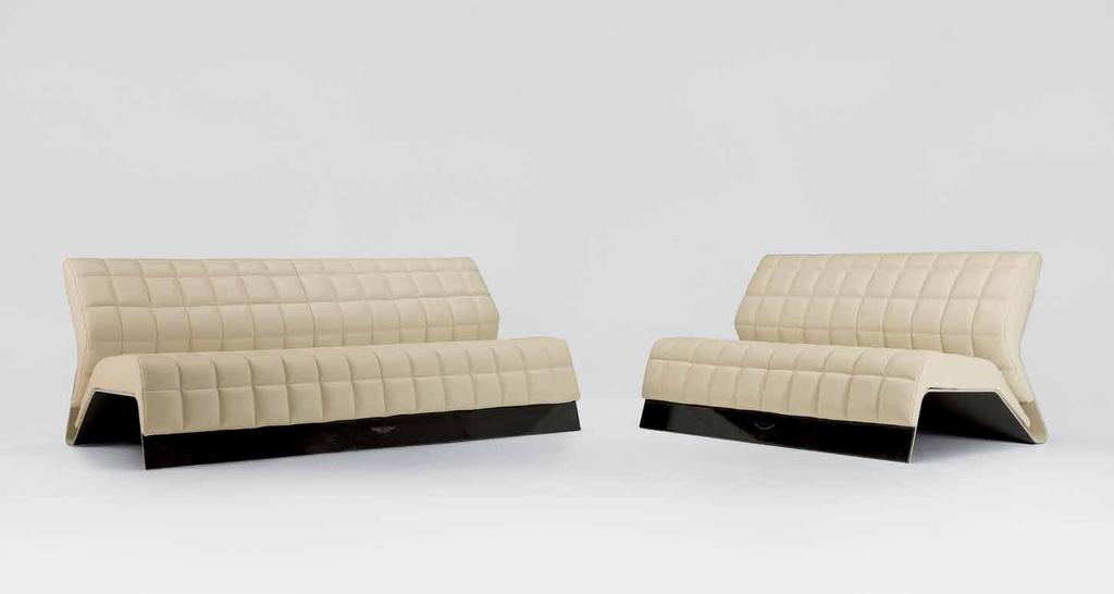 V001 3 seat sofa V001 2 seat sofa V001 3 seat sofa - 200x90xh78 cm - aluminium, carbon fibre, leather