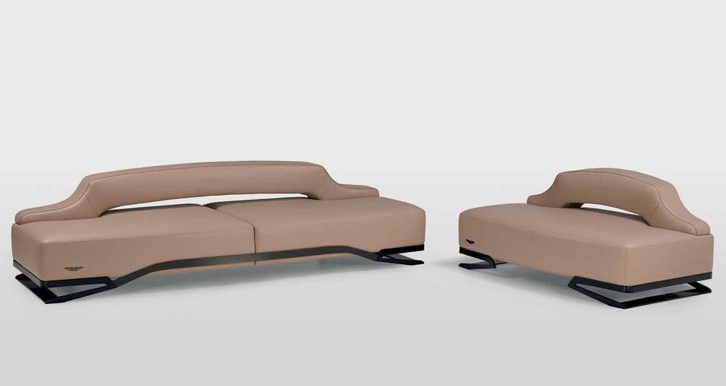 V055 4 seat sofa V055 armchair XL V055 4 seat sofa - 270x101xh71 cm - metal legs, carbon fibre, leather
