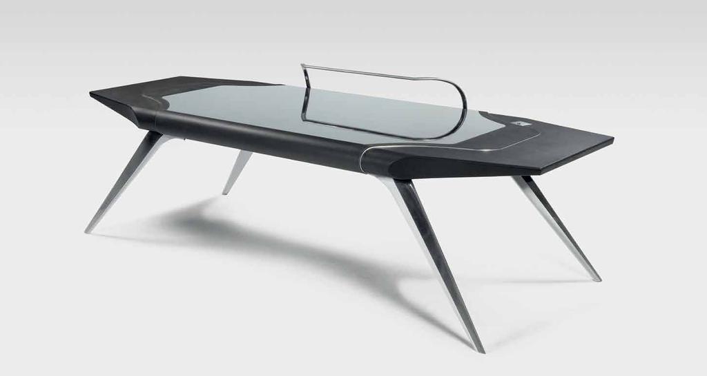 V031 desk V031 desk - 240x90xh80 cm - wooden top, aluminium legs, top