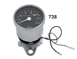Cable not included Speedometers 737 (1:1 ratio) can be used on FL 1968-80, FX 1971-72, and 1980-83 FXWG s when connected to