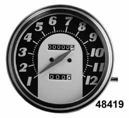 1:1 Ratio Speedometers (1000RPM=60MPH) Fits FL 1962-80, FX 1971-72, and FXWG 1980-83 with transmission drive unit.