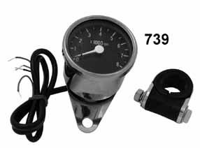 PCP Application 2479 1978-84 FX-FXS (92042-78A) 48553 1985-94 XL (67111-85) Custom Mini Tachometer Chrome tachometer gauges feature strong chrome steel mounts, rubber
