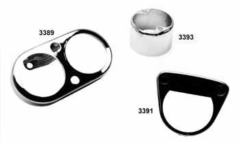 Brackets & Covers 23011 4249 Chrome Speedo & Tach Brackets Fit FXR and all XL models.