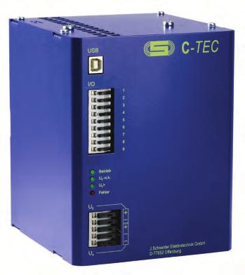 C-TEC Specifications C-TEC205-5 & C-TEC2405-5 2V DC and 24V DC outputs in one module Maintenance-free due to durable ultra capacitors Reduces wiring time due to integrated energy storage