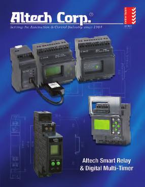 Competitive cover printing is available. Hinge Kits. Customization available. Altech Corp. 35 Royal Rd.com Smart Relays Supports up to 48 I/Os (32 digital inputs & 6 digital outputs).