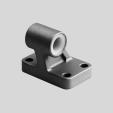 Accessories Swivel flange SNCB- -R3 Material: Die-cast aluminium with protective coating, high corrosion protection Free of copper and PTFE RoHS-compliant + = plus stroke length Dimensions and
