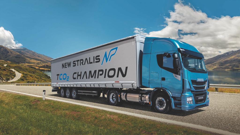 LOWEST TCO + LOWEST CO2 = TCO2 CHAMPION NEW STRALIS NP: UP TO -40% FUEL COST VS DIESEL NEW STRALIS NP: UP TO -7% TCO VS DIESEL NEW STRALIS NP: UP TO -15% CO2 VS DIESEL NEW STRALIS NP WITH BIOMETHANE: