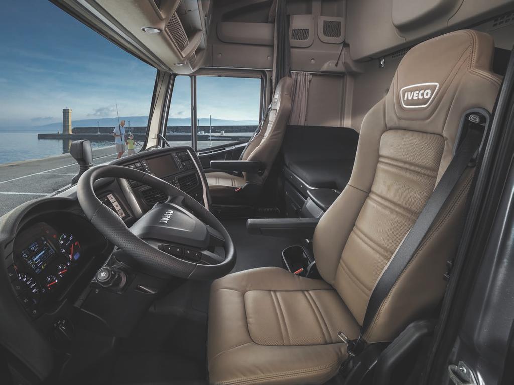 THE FIRST AUTOMATED TRANSMISSION ON A NATURAL GAS TRUCK BEST-IN-CLASS LIVEABILITY EUROTRONIC 12-SPEED AUTOMATED TRANSMISSION NEW STRALIS NP is the first gas-fuelled truck featuring