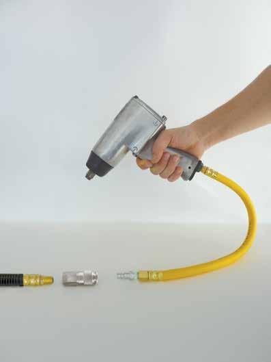 S HOSE WHIP KITS WITH COUPLER AND PLUG ERGONOMIC Provides an ergonomic connection and extends coupler life Hose made
