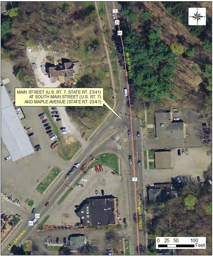 Road Safety Audit Main Street (U.S. Route 7, Routes 23 & 41) at South Main Street (U.S. Route 7) and Maple Avenue (Routes 23 & 41) Nitsch Engineering 9720.