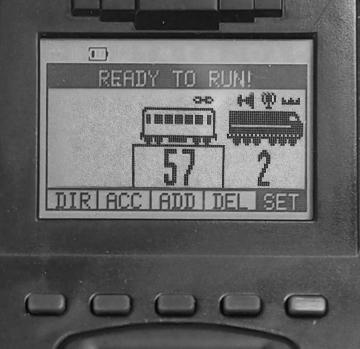 Setting up your StationSounds Diner car in your CAB-2 remote continued Adding Your Diner car to a Train 5. Press ADD to add a second member to the Train 6.