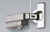 Hinges Summary of ranges Concealed hinges Range summary / technical comparison 13 Optional Silent System 114-117 Push to