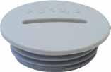 Tappi filettati e guarnizioni Screw plugs and sealing ring IEC6149--1 Materiale Poliaide - Material Polyamide Colore Grigio - Colour Grey RA7035 Materiale Goa Dutral - Material Dutral rubber