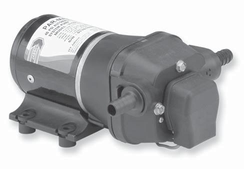 WATER SYSTEM PUMPS 31595-SERIES 31600-SERIES 31620-SERIES 31630-SERIES PAR-MAX 2+ 2.8 GPM (10.6 LPM) PAR-MAX 3 3.5 GPM (13.2 LPM) PAR-MAX 4 4.3 GPM (16.3 LPM) FEATURES Self-Priming to 10 ft.