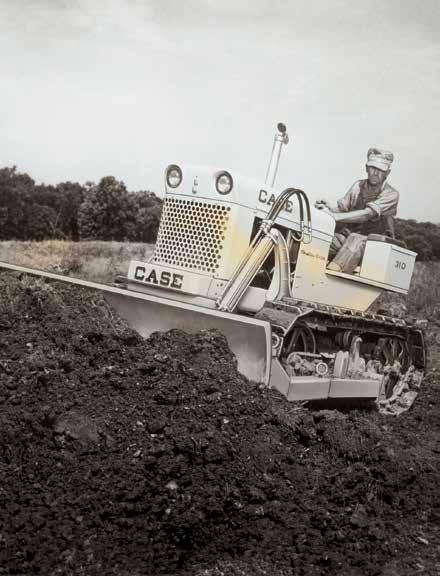 1956 Case acquires ATC and is the first manufacturer to introduce tracks counterrotation on the 1000 Series Terratrack Dozer.