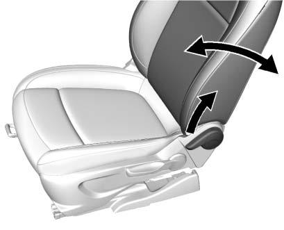Release the switch when the desired level of support is reached. Reclining Seatbacks { WARNING If either seatback is not locked, it could move forward in a sudden stop or crash.
