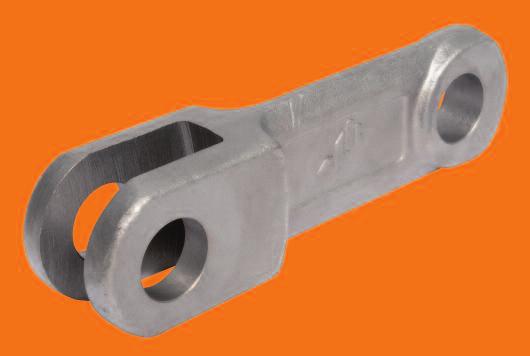 DROP FORGED CHAIN s drop forged chain is made of special heat treated alloy steel, case hardened to Rockwell C57 - C62 with a ductile core hardness of Rockwell.