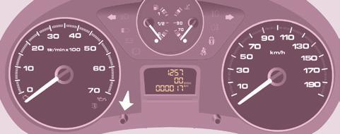 Instruments and controls 29 Date and time Centre console without screen To adjust the time, use the left-hand button on the instrument panel: - Turn to the left: the minutes flash.
