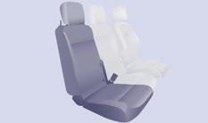 Seats 77 Outer seat Fully folded position Foldaway position The backrest of the outer seat has a metal shell.