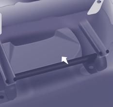 The openings concealed by the sun visors allow you to see and access the objects stored in the overhead storage unit. The maximum weight permitted in the overhead storage unit is 5 Kg.