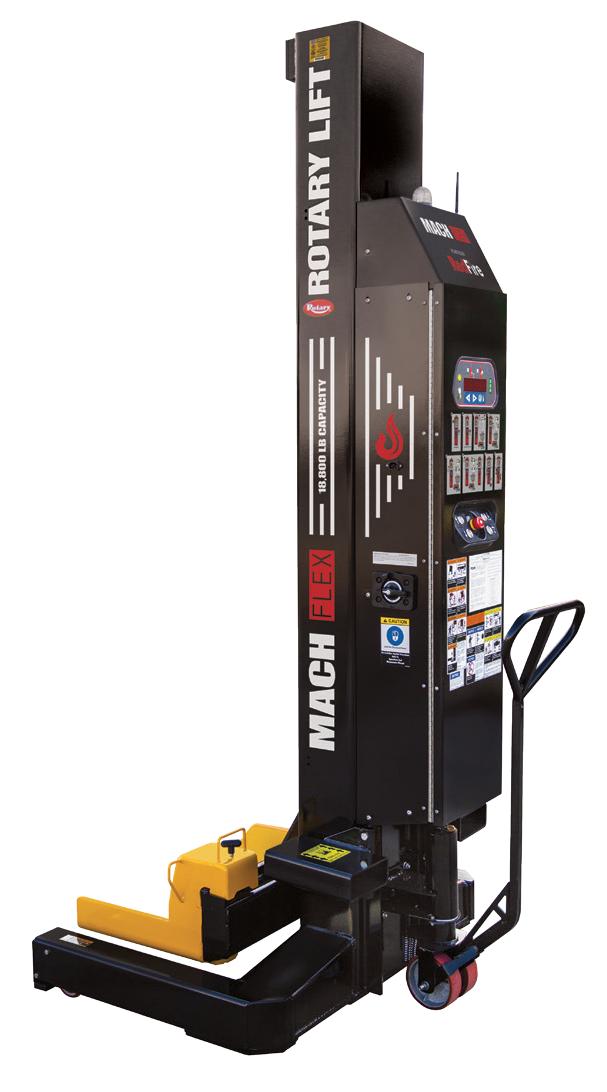 18,800 lbs / 14,000 lbs. CAPACITIES www.rotarylift.com The NEW MACH FLEX includes these standard features: Column capacities at 18,800 lbs. and 14,000 lbs.