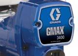 GMAX 3400 The GMAX 3400 is the perfect sprayer for the entry-level contractor who is looking for maximum power in a light weight portable package.