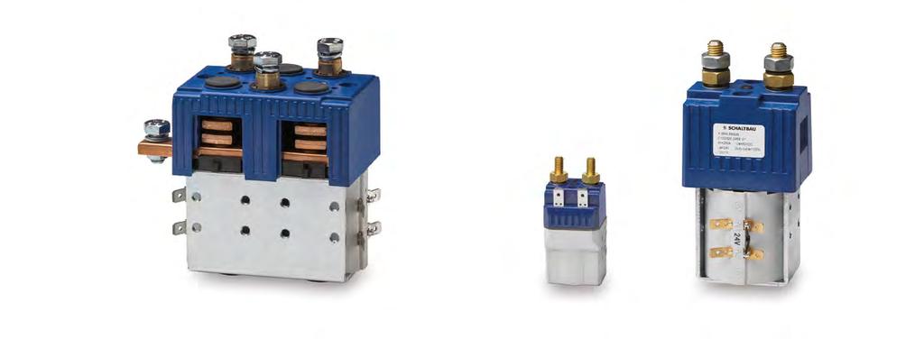 Contactors for industrial trucks Changeover and reversing contactors AFS Series DC NO contactors C100, C110B Series AFS Series contactors are designed for use with all kinds of electric vehicles in