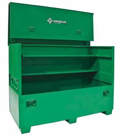 STORAGE & MATERIAL HANDLING Flat-Top Boxes 4872 Flat-top design provides more storage capacity for tall, bulky items, plus a large work surface for jobsite plans.
