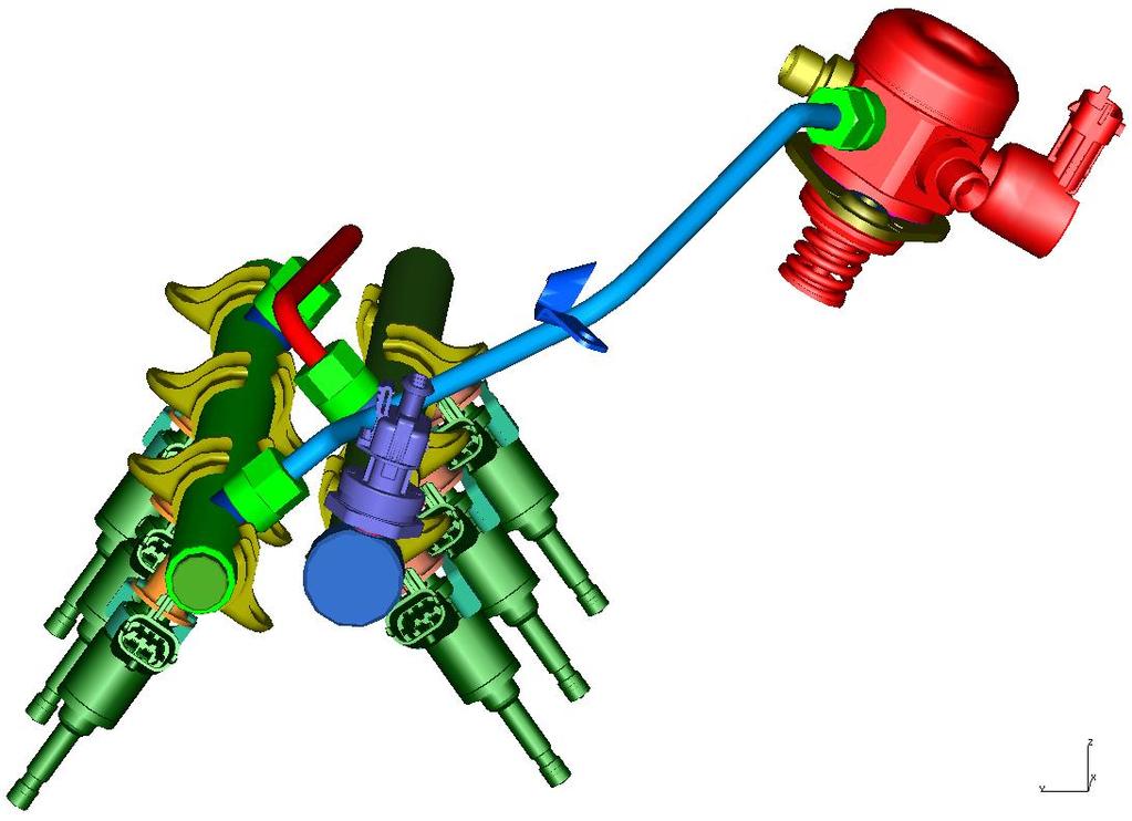 Fuel Injectors, Gasoline Direct Injection Overview The Gasoline Direct Injection (GDI) system is similar to a Port Fuel Injection (PFI) system with the exception of an added high-pressure pump.
