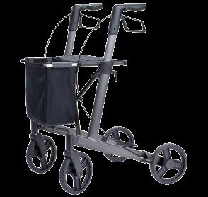 10 ROLLATORS brado Lightweight rollator Shown in anthracite with net bag Max. user weight up to 150 kg Weighing only 7.