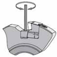 The indexable inserts should be inserted in the cleaned insert seats so that they are positioned correctly on the bearing surfaces.
