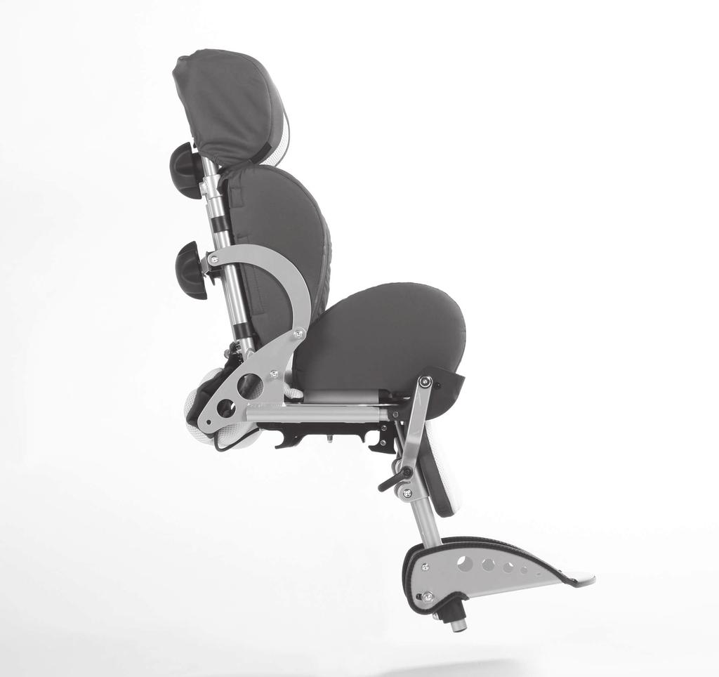 Safety 2.2 Product Overview 1 seating unit 1 Angle adjustable backrest 2 Removable seat with lateral supports 3 Adjustable footrest 4 Back angle adjustment 5 Seat angle adjustment 3 Safety 3.