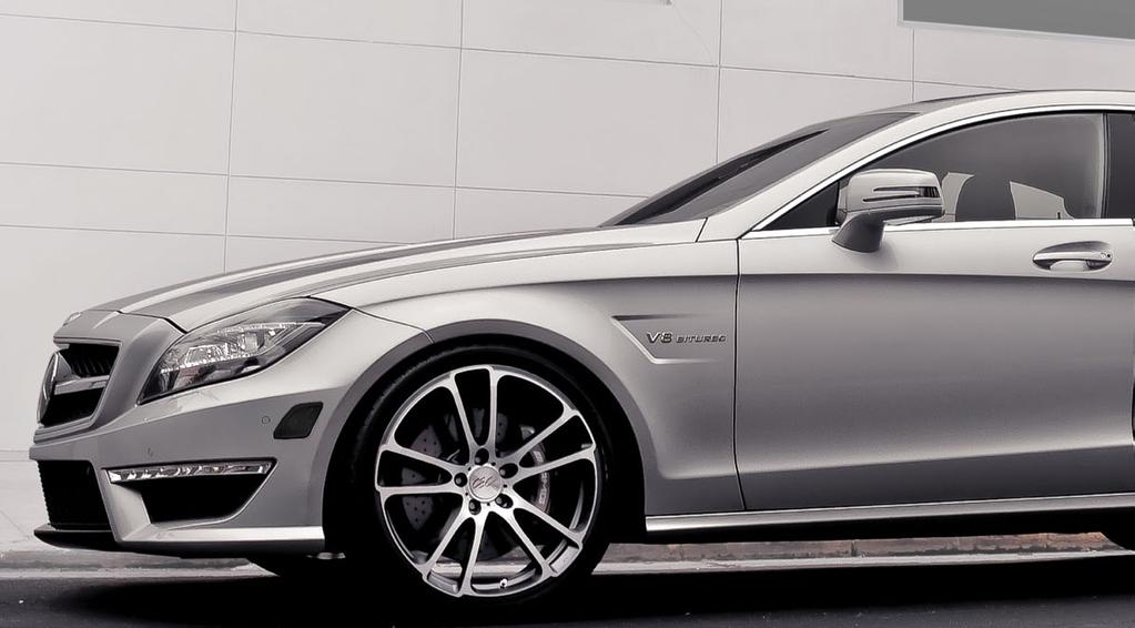 Mercedes CLS63 with 20 staggered c882 in matte gunmetal/machined c882 The all new c882 monoblock wheel replicates the bold, sophisticated