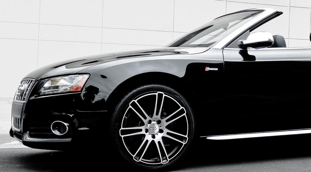 Audi S5 convertible with 20 staggered c883 in matte black/machined c883 CEC s all new c883 wheel offers the