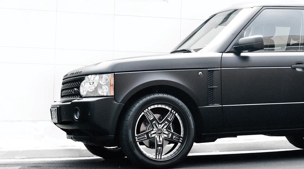 Range Rover Supercharged with 22 c632 in matte black/machined c632 multi-piece forged The c632